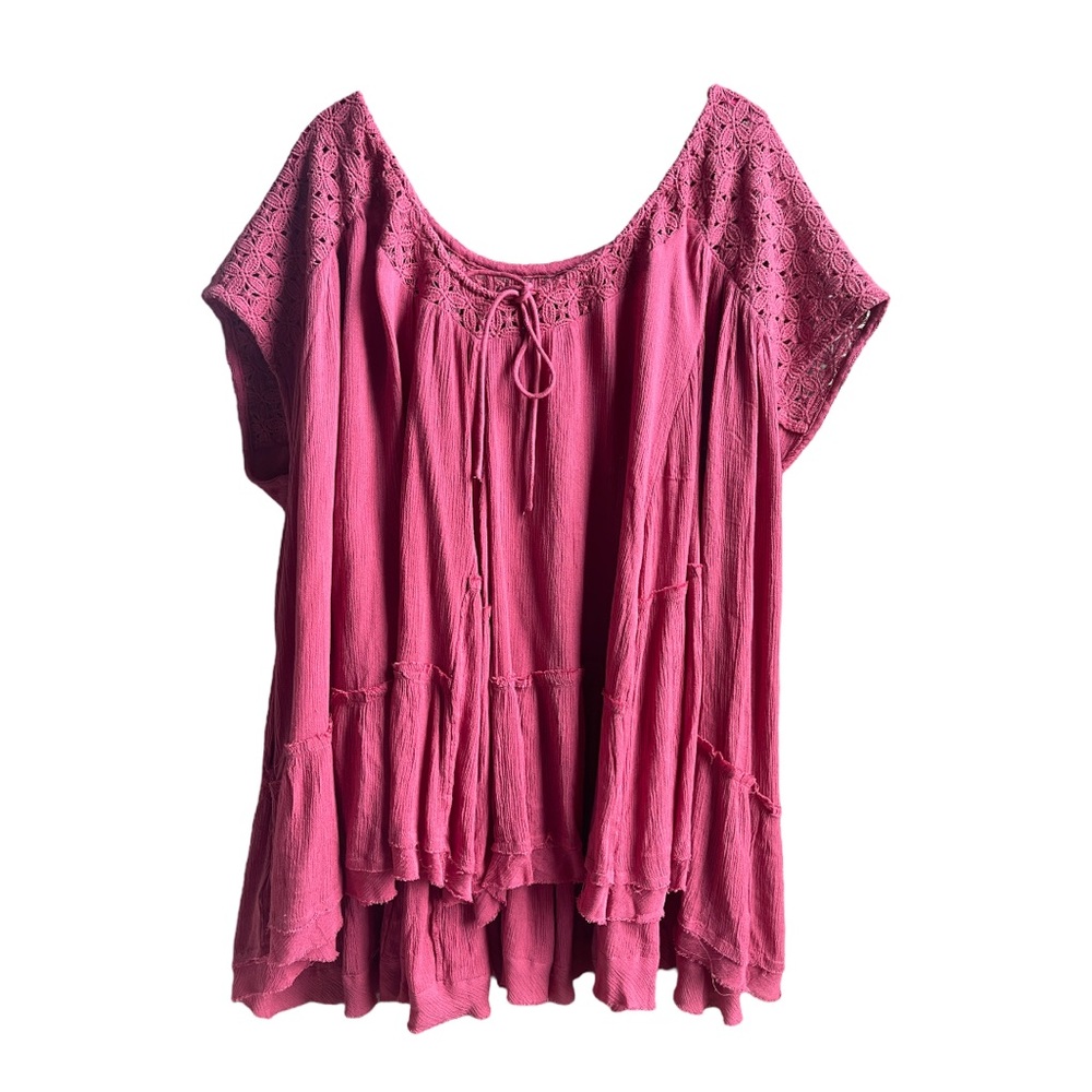Free People Sunfest Crochet Tunic